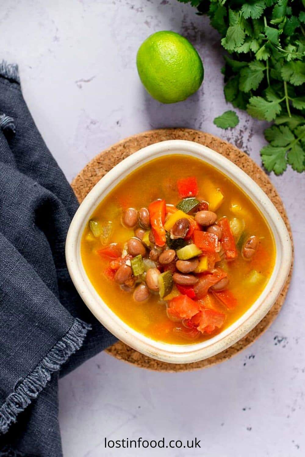 bean & vegetable soup Lost in Food