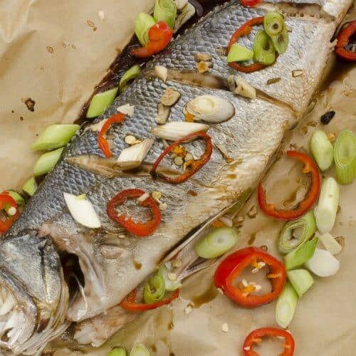 seabass straight from oven