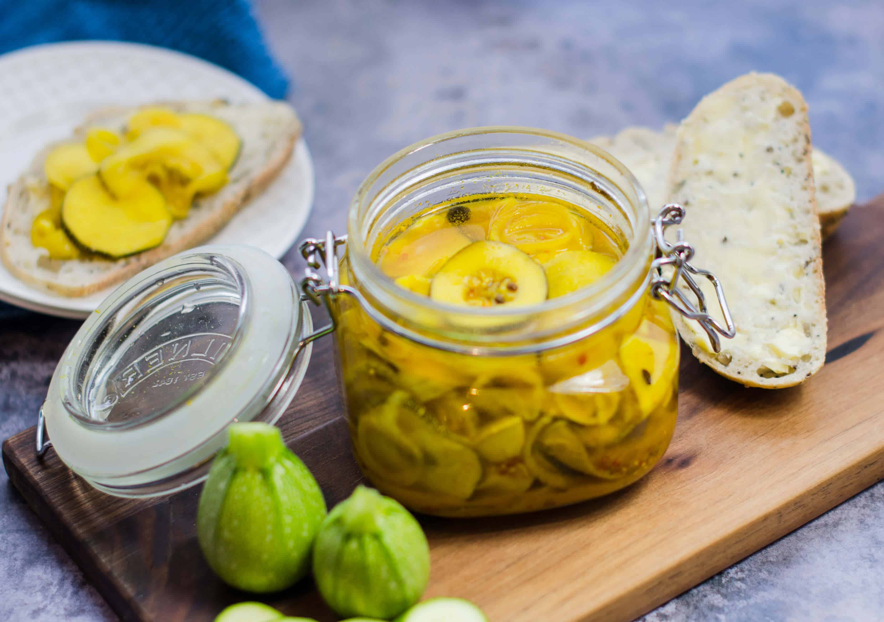 Quick Courgette Shallot Pickle Lost In Food