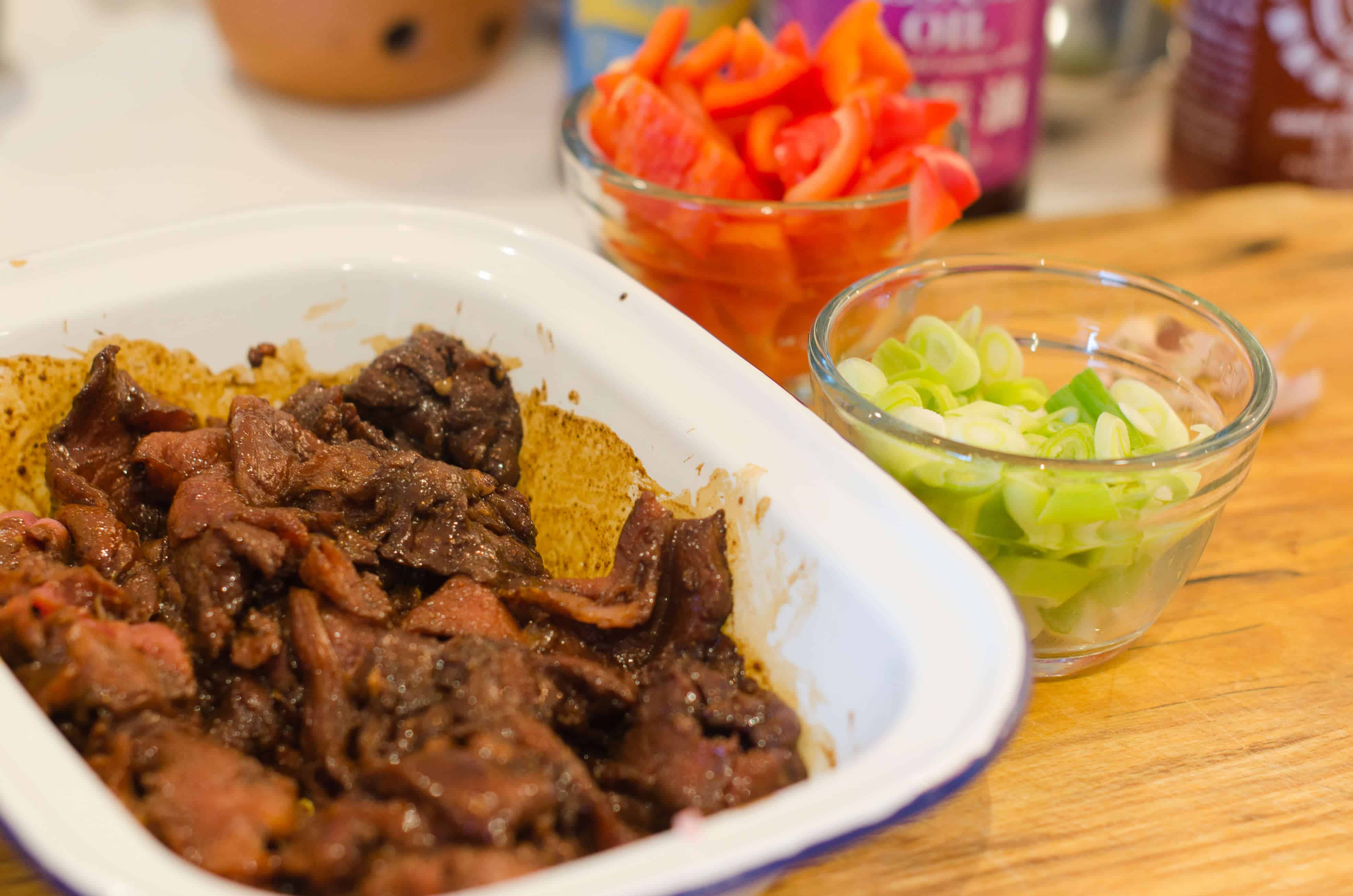 Pork & Peanut Stir-fry - ingredients