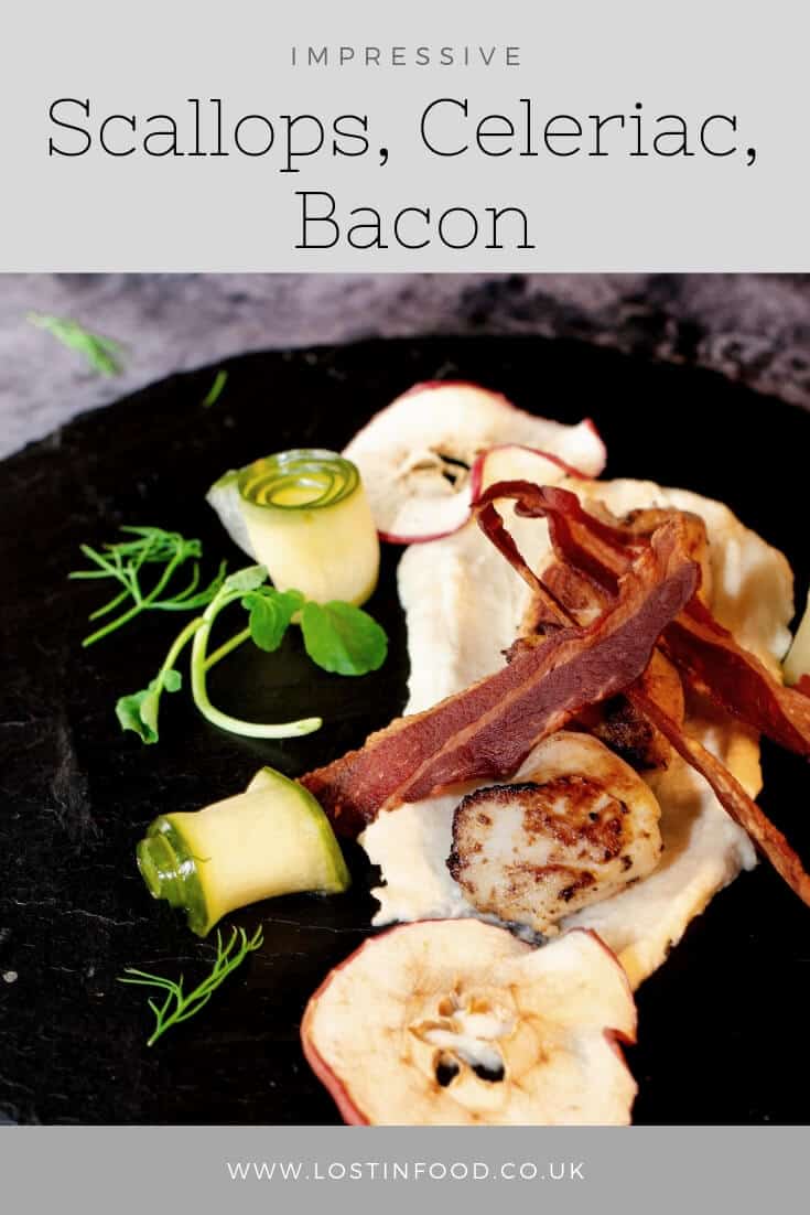 scallops celeriac bacon pinterest