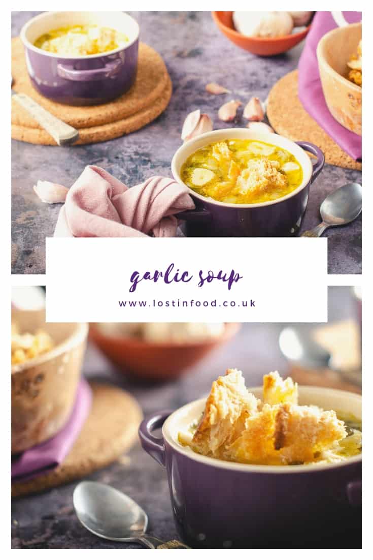 garlic soup for pinterest
