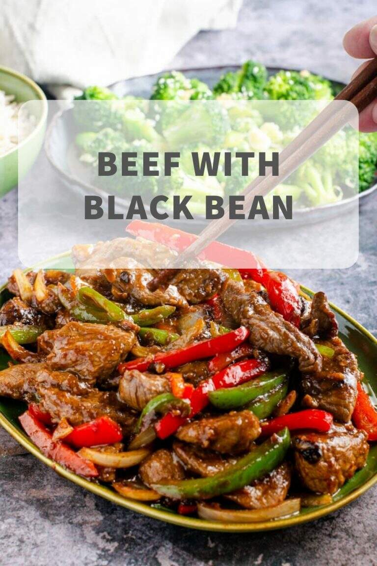 easy beef stir fry with black bean sauce - Lost in Food