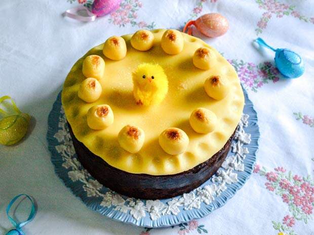 #CookBlogShare Easter Baking Farmersgirl Kitchen Simnel Cake