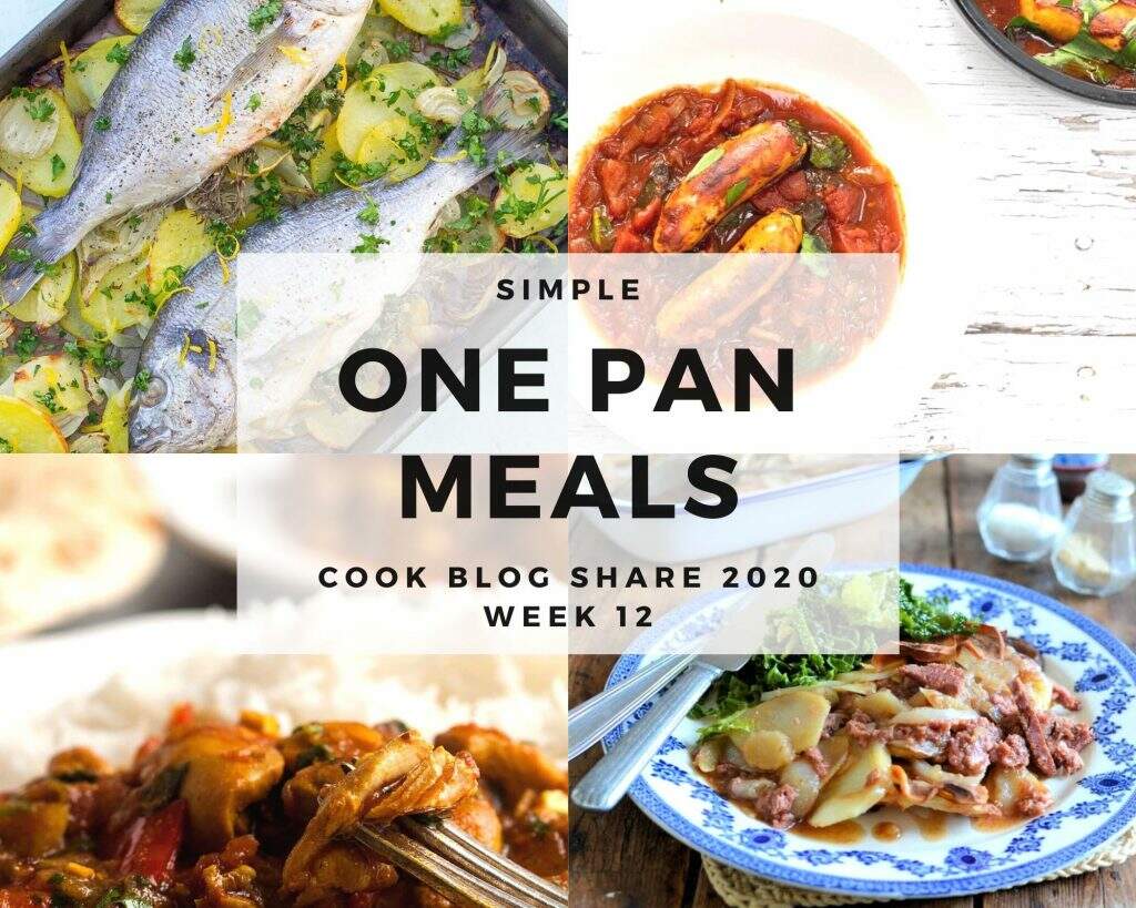 Simple one pan meal roundup including #CookBlogShare.