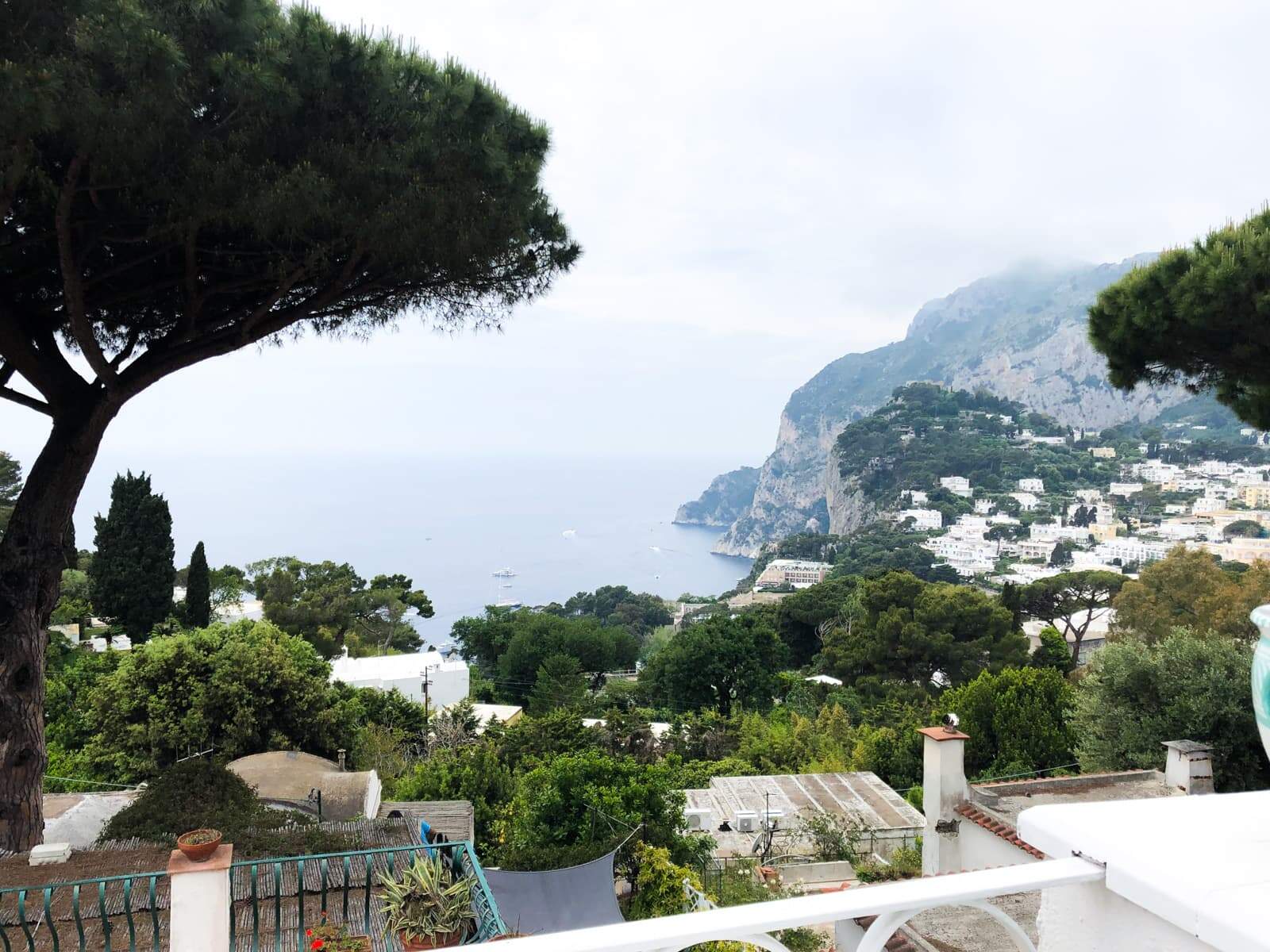 Amalfi Coast balcony view