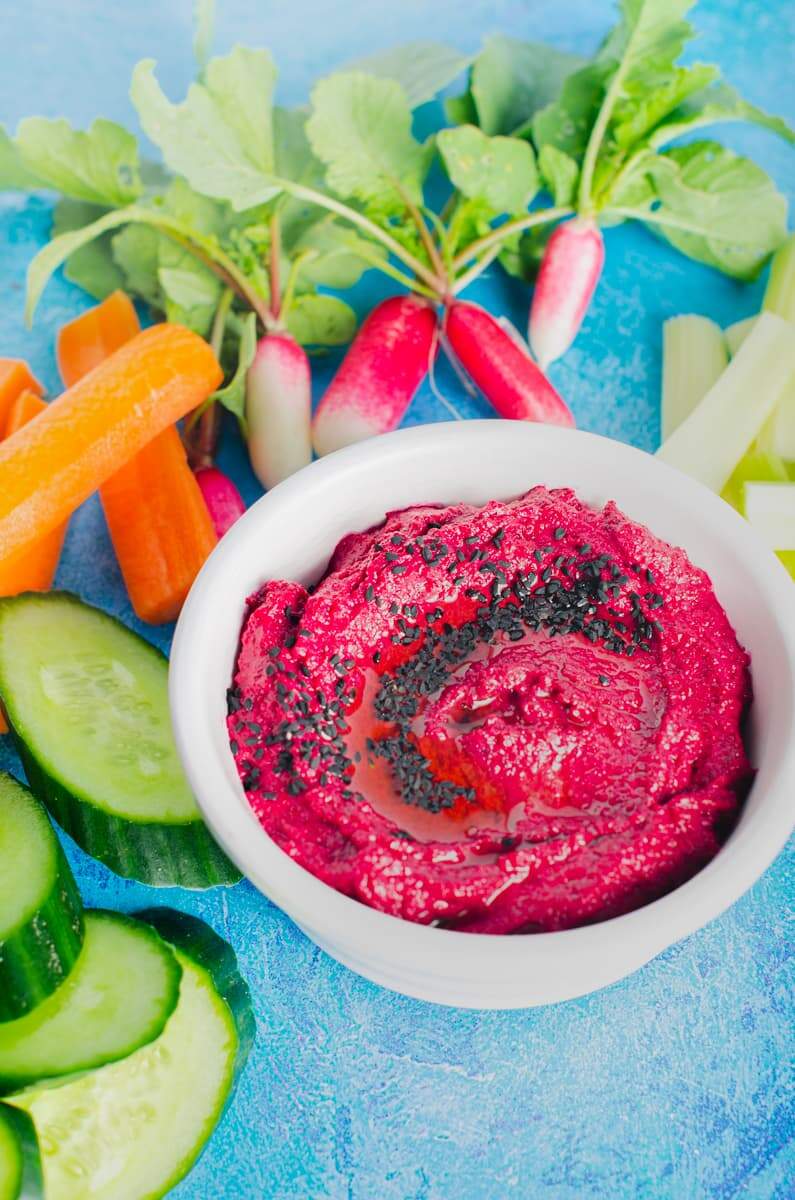 easy beetroot hummus Lost in Food
