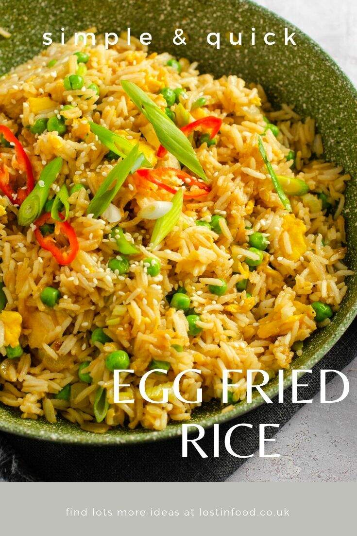 easy egg fried rice - Lost in Food