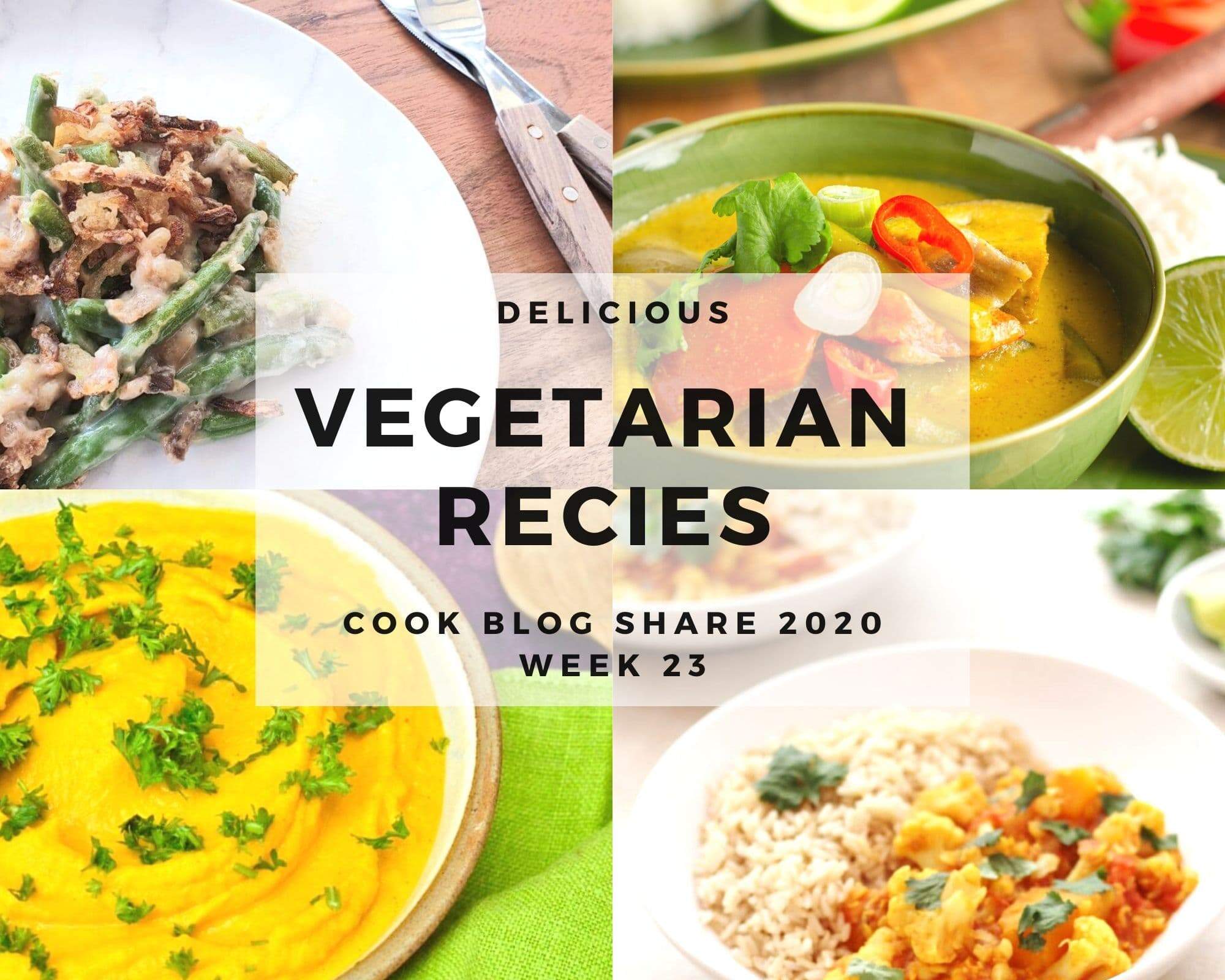 Collage of vegetarian recipes