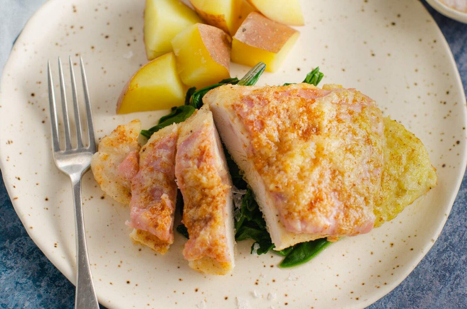 Italian style Chicken Breast with Ham & Parmesan Lost in Food