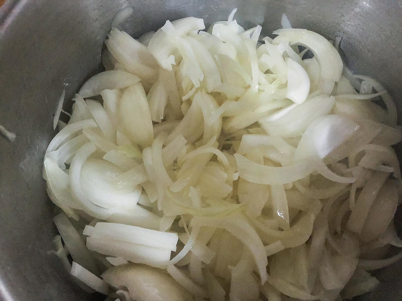 Sautéed sliced onions