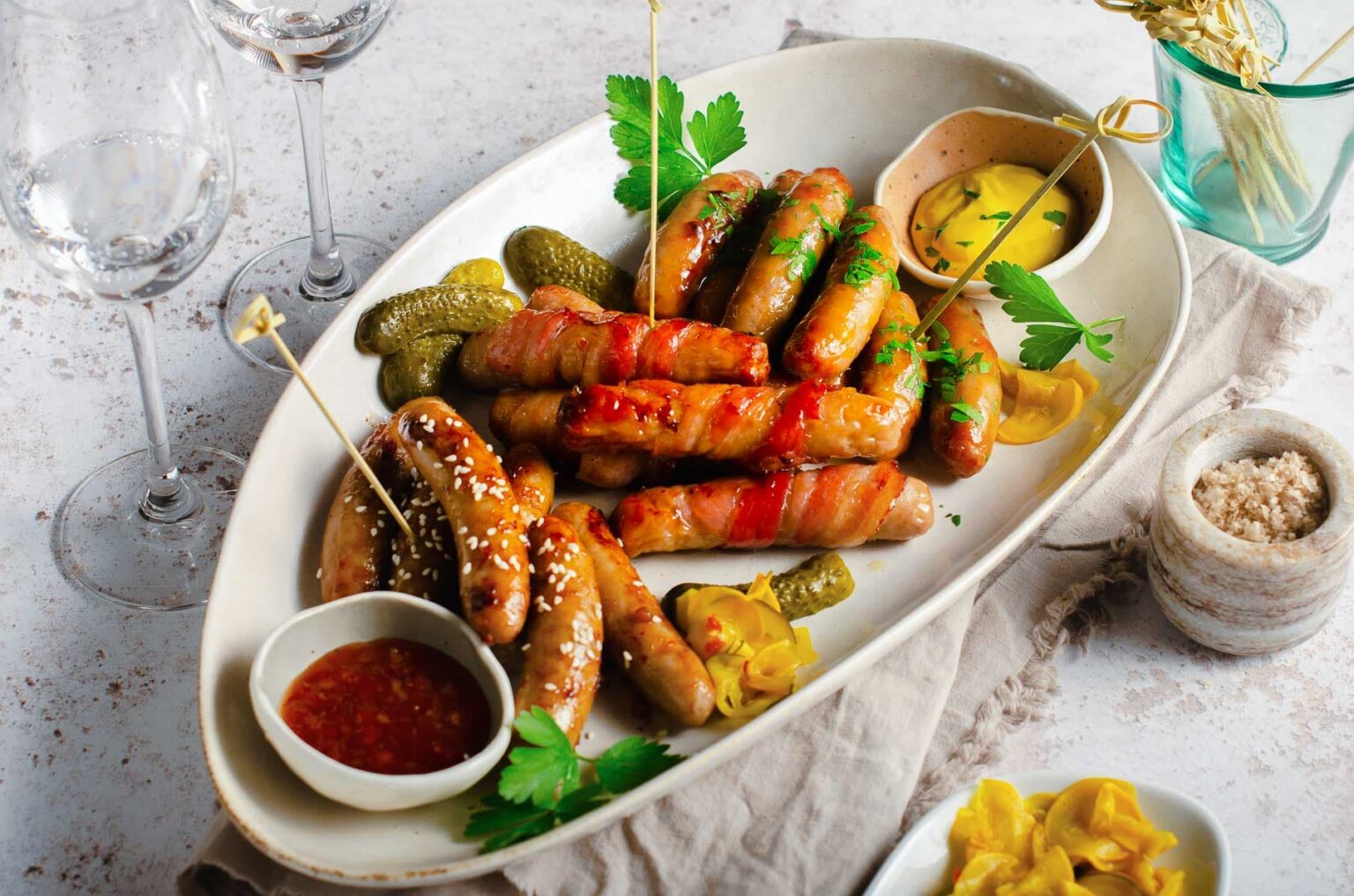 cocktail sausages 3 ways Lost in Food