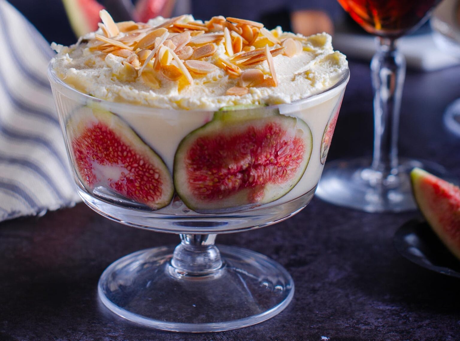 individual trifles with sherry, figs & vanilla Lost in Food