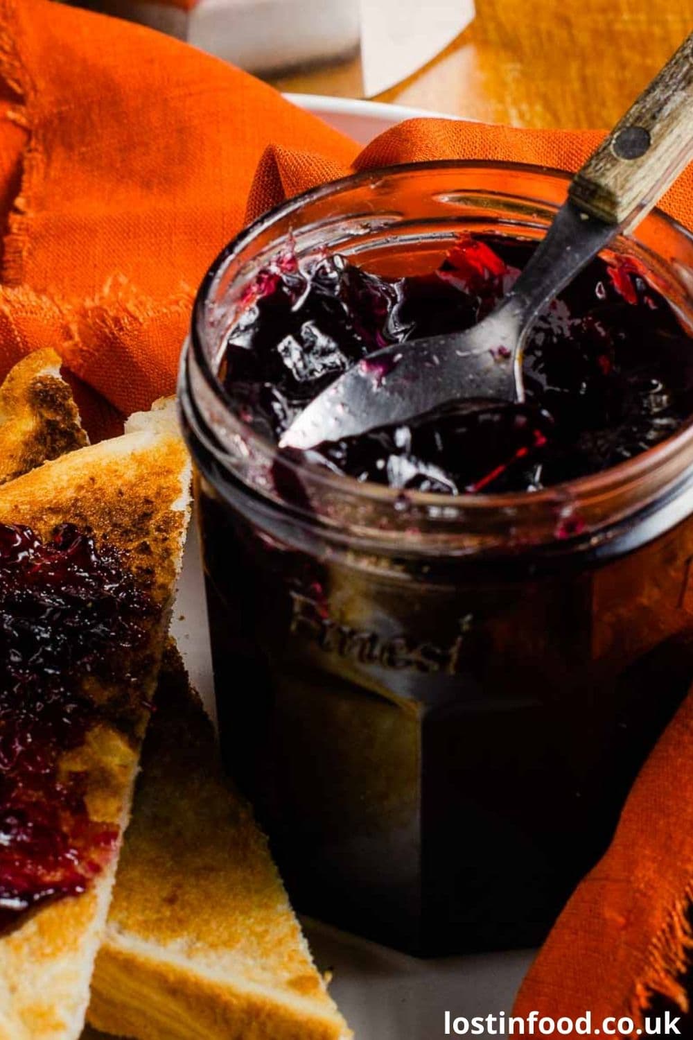 Homemade Blackcurrant Jelly Lost in Food