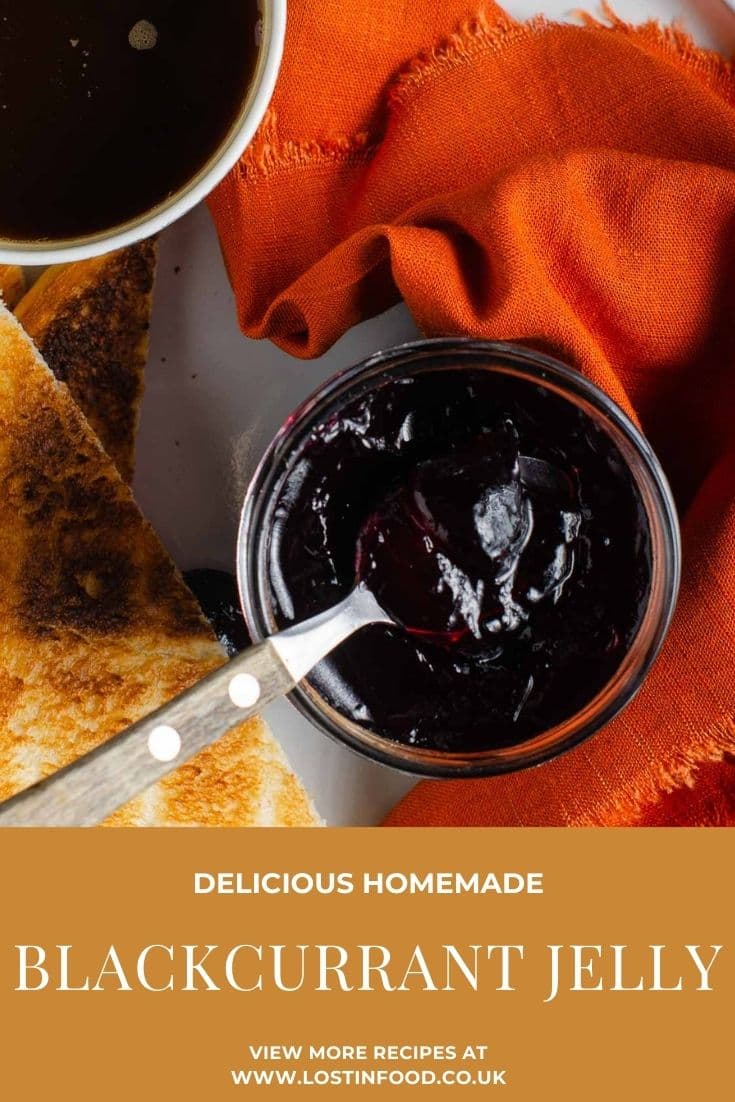 homemade blackcurrant jelly Lost in Food