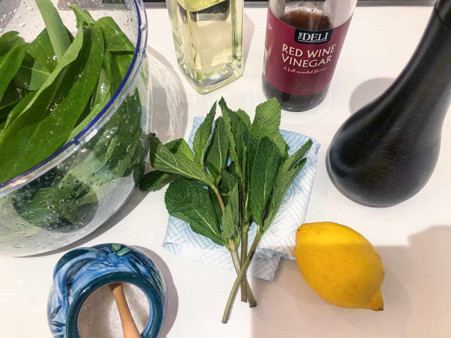 wild garlic salsa verde (green sauce) Lost in Food