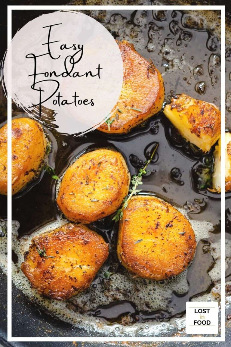 easy fondant potatoes with garlic & thyme butter Lost in Food