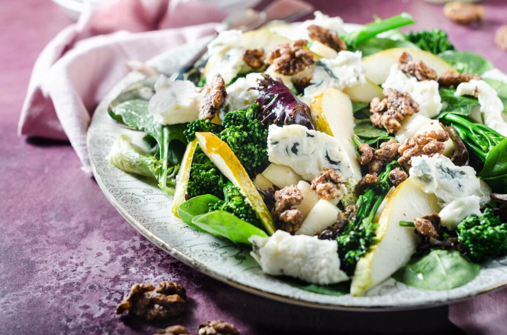 Pear, Walnut & Blue Cheese Salad Lost in Food