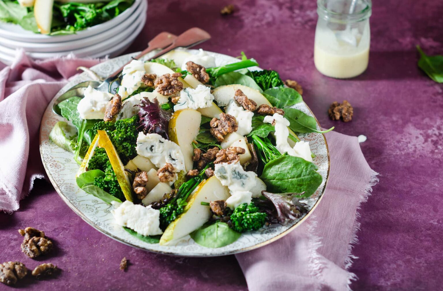 Pear, Walnut & Blue Cheese Salad Lost in Food