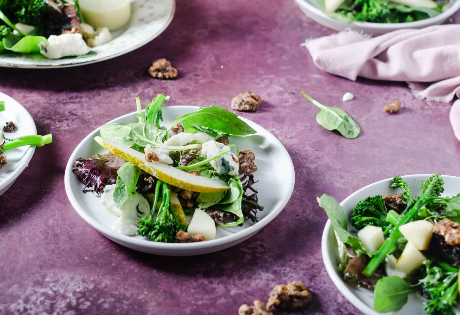 Pear, Walnut & Blue Cheese Salad Lost in Food