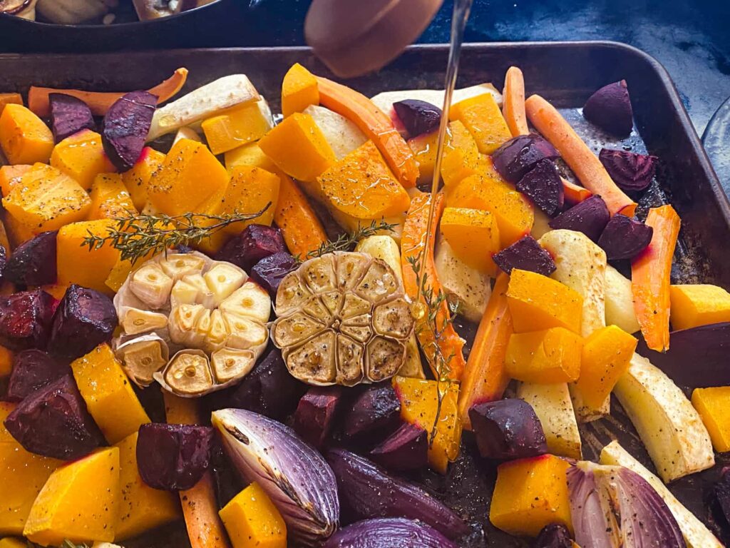 Easy Honey Roasted Vegetables Lost in Food