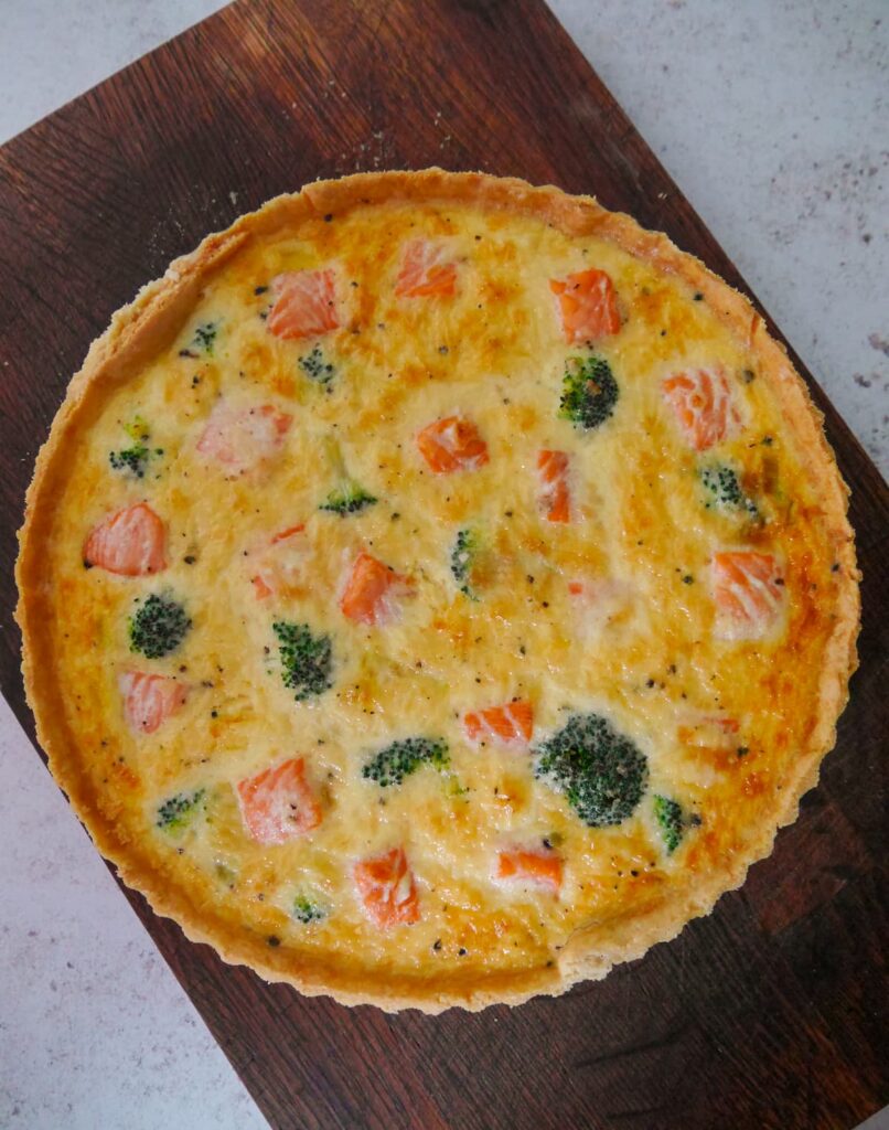 Easy Salmon Tart with Broccoli Lost in Food