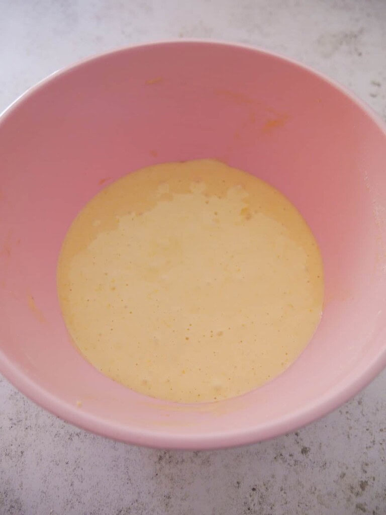 A bowl of madeleine batter.